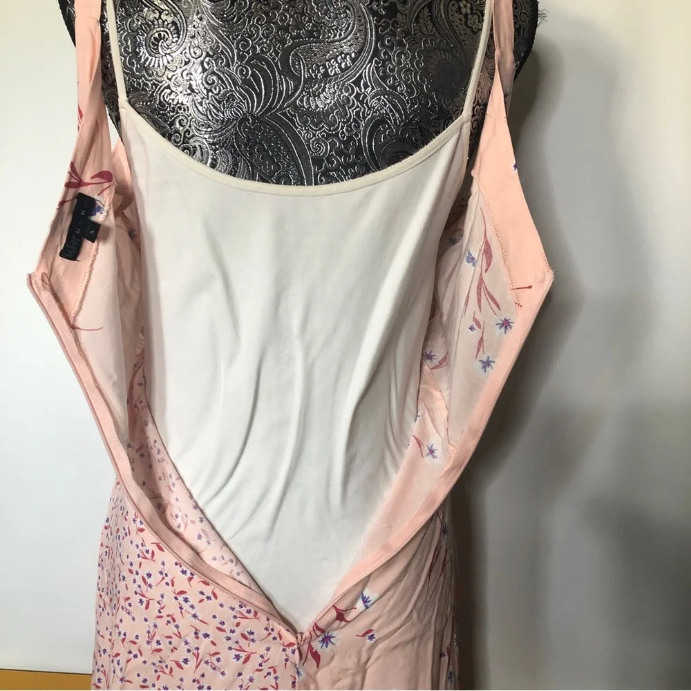 Bebop peach pink short flowered‎ patch dress small